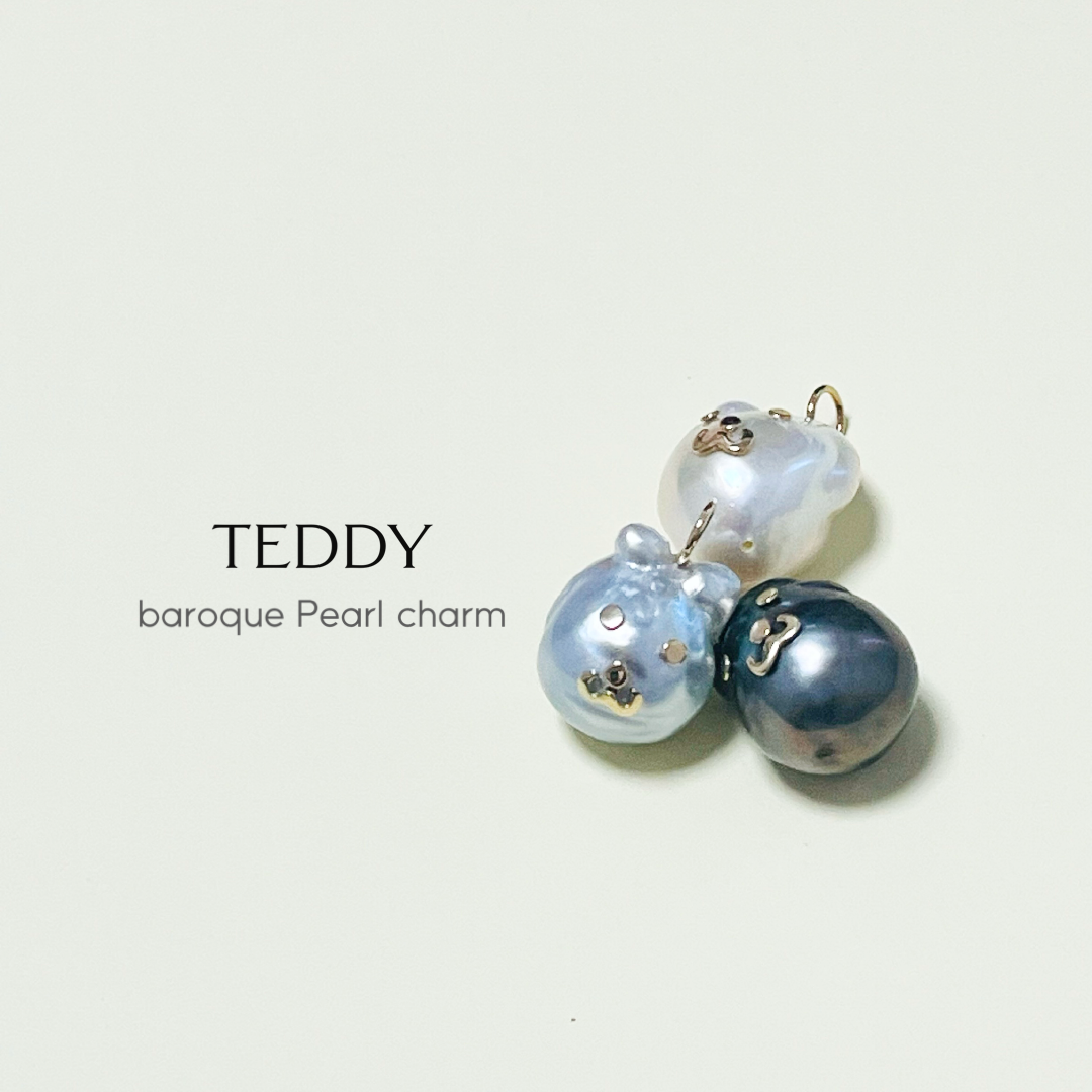 【現品】teddyラクガキパールチャーム