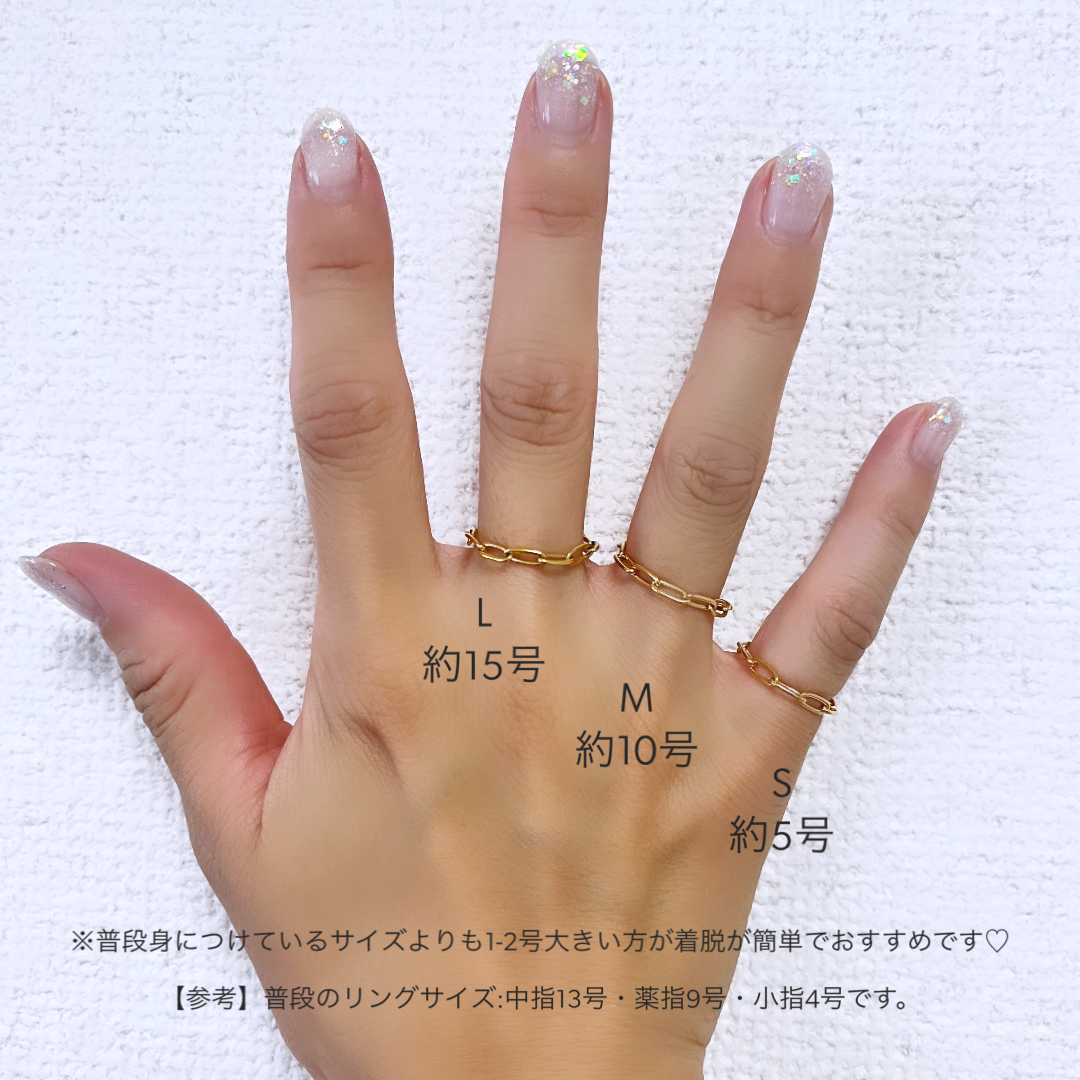 ovalチェーンリング(mini🪝付)