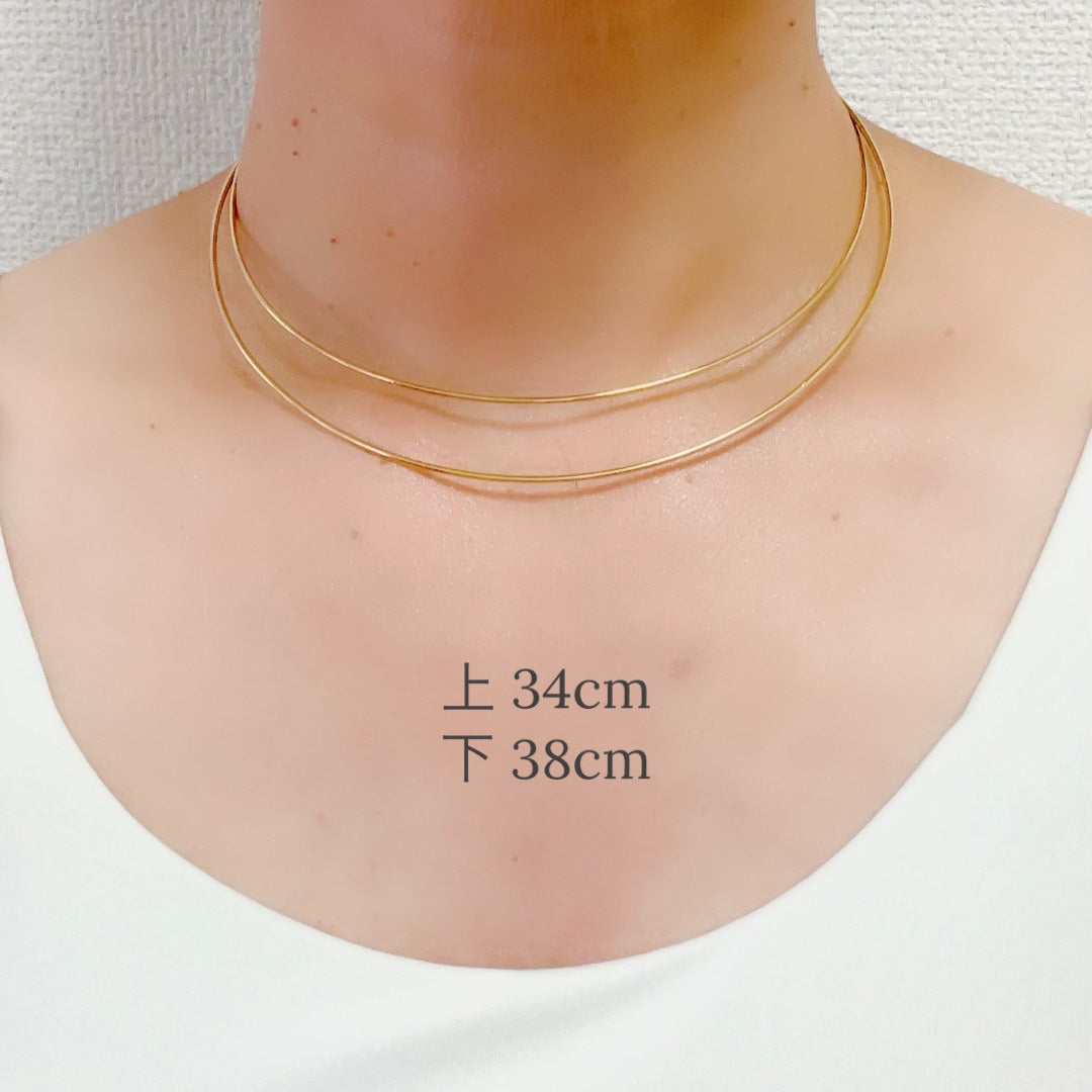 ネックカフ×パールパーツ(6-6.5㎜×5珠)