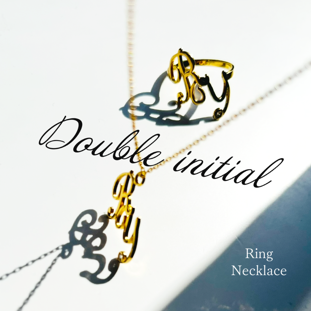 DoubleInitial Ring/Necklace