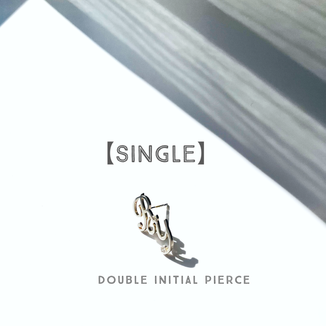 double initialピアス【シングル販売】