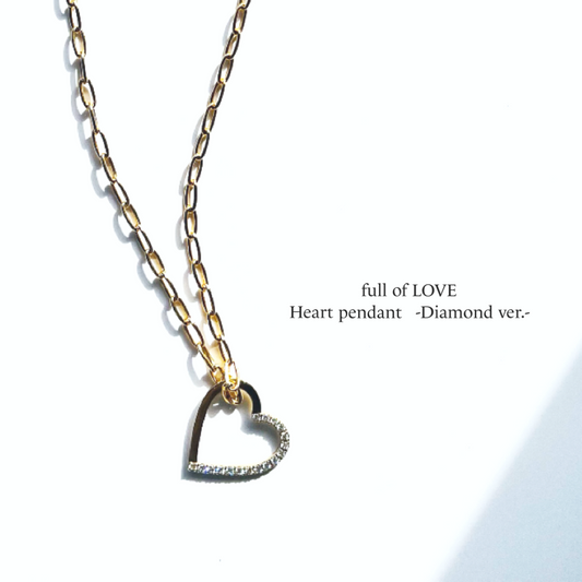 full of LOVEハートペンダント(ダイヤモンドver.)